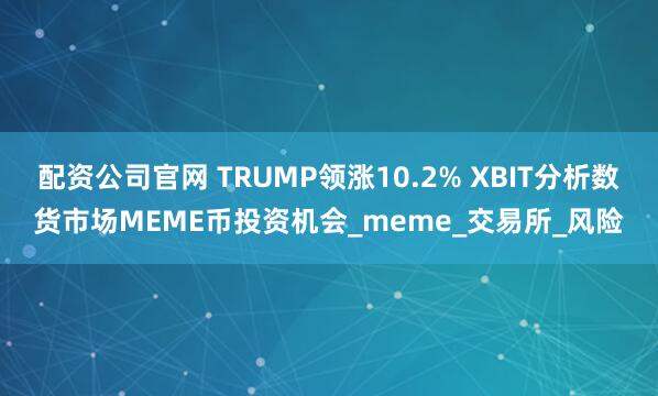 配资公司官网 TRUMP领涨10.2% XBIT分析数货市场MEME币投资机会_meme_交易所_风险